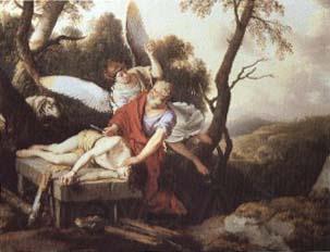 Laurent de la Hyre Abraham Sacrificing Isaac France oil painting art
